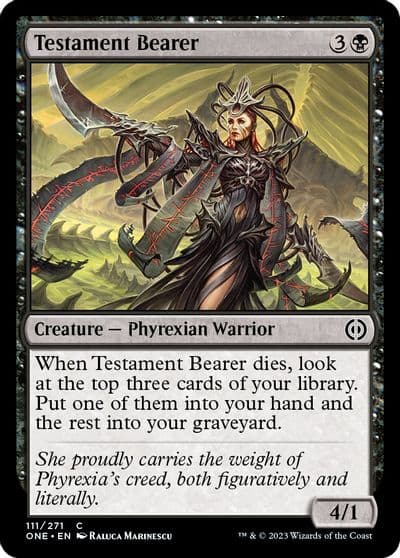 Testament Bearer Phyrexia: All Will Be One Magic card