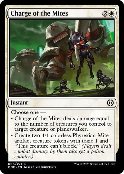 Charge of the Mites Phyrexia: All Will Be One Magic card