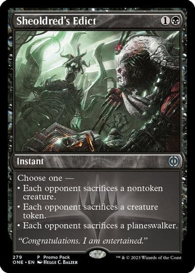 Sheoldreds Edict Promo Pack: Phyrexia: All Will Be One Magic card