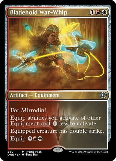 Bladehold War Whip Promo Pack: Phyrexia: All Will Be One Magic card