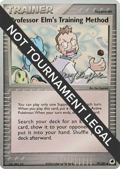 Professor Elm's Training Method - 2007 (Jeremy Scharff-Kim) World Championship Decks Pokemon card