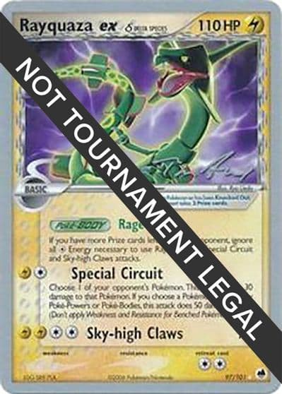 Rayquaza ex (Delta Species) - 2007 (Tom Roos) World Championship Decks Pokemon card