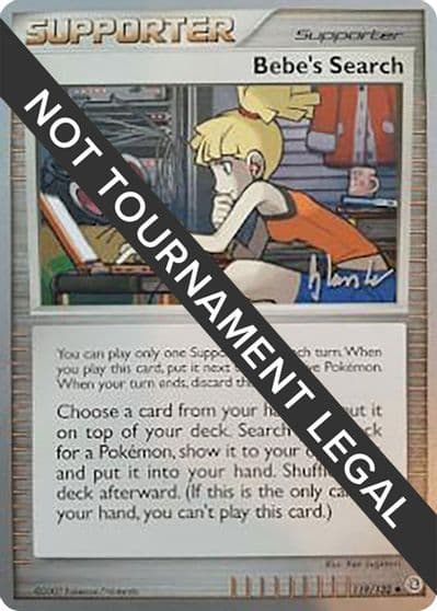 Bebe's Search - 2008 (Dylan Lefavour) World Championship Decks Pokemon card