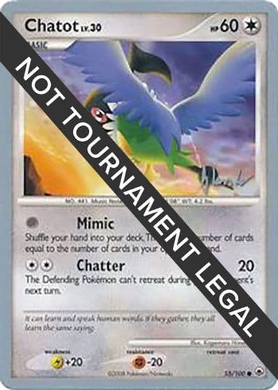 Chatot - 2008 (Dylan Lefavour) World Championship Decks Pokemon card