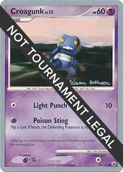 Croagunk - 2008 (Tristan Robinson) World Championship Decks Pokemon card
