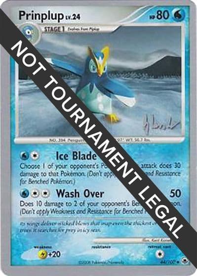 Prinplup (44) - 2008 (Dylan Lefavour) World Championship Decks Pokemon card