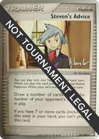 Steven's Advice - 2008 (Dylan Lefavour) World Championship Decks Pokemon card