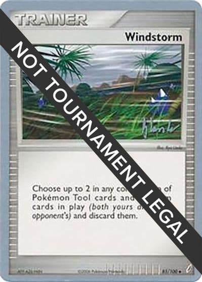 Windstorm - 2008 (Dylan Lefavour) World Championship Decks Pokemon card