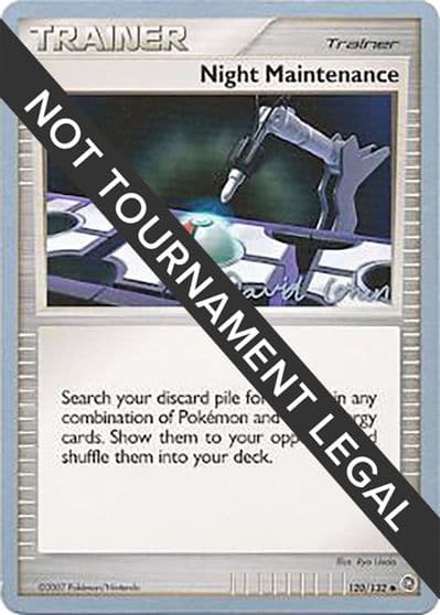 Night Maintenance - 2009 (David Cohen) World Championship Decks Pokemon card