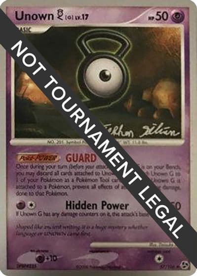 Unown [G] - 2009 (Stephen Silvestro) World Championship Decks Pokemon card