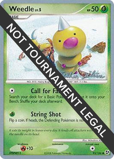 Weedle - 2009 (Stephen Silvestro) World Championship Decks Pokemon card