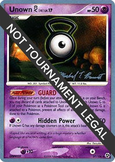 Unown [G] - 2010 (Michael Pramawat) World Championship Decks Pokemon card