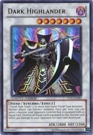 Dark Highlander Yu-Gi-Oh! 5D's Manga Promotional Cards Yu-Gi-Oh! card