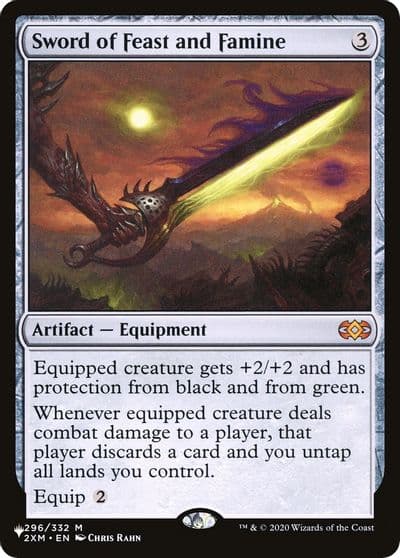 Sword of Feast and Famine The List Reprints Magic card