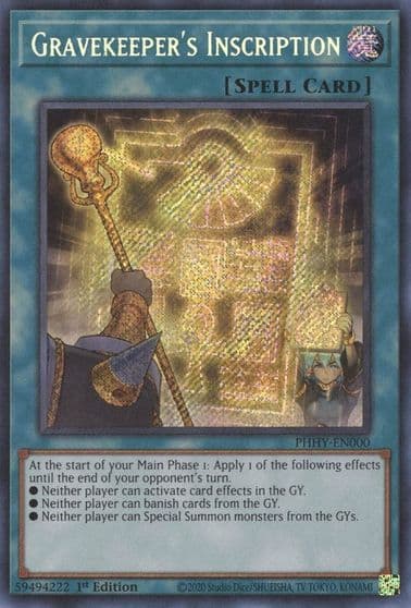 Gravekeepers Inscription Photon Hypernova Yu-Gi-Oh! card