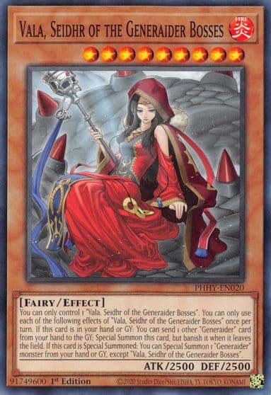 Vala Seidhr of the Generaider Bosses Photon Hypernova Yu-Gi-Oh! card