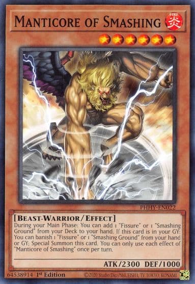 Manticore of Smashing Photon Hypernova Yu-Gi-Oh! card