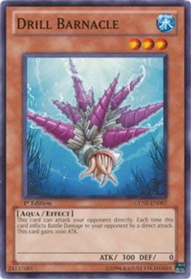 Drill Barnacle Generation Force Yu-Gi-Oh! card