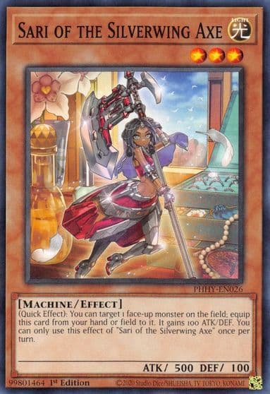 Sari of the Silverwing Axe Photon Hypernova Yu-Gi-Oh! card