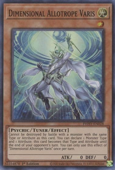 Dimensional Allotrope Varis Photon Hypernova Yu-Gi-Oh! card