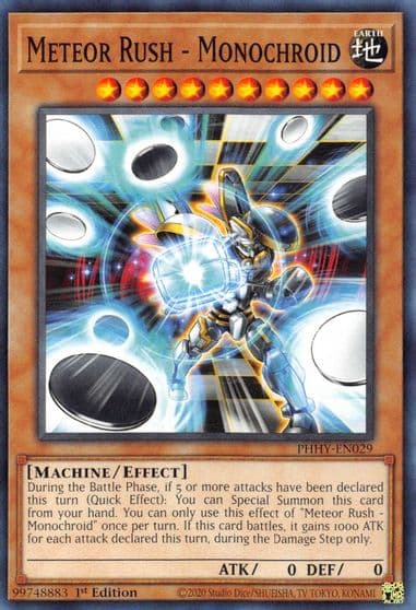 Meteor Rush Monochroid Photon Hypernova Yu-Gi-Oh! card