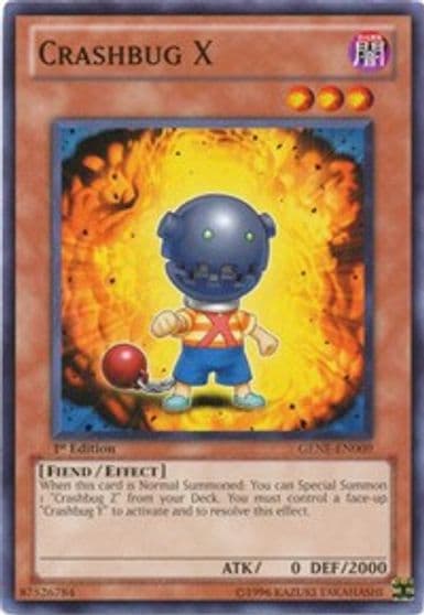 Crashbug X Generation Force Yu-Gi-Oh! card