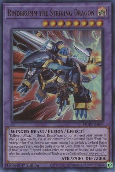 Rindbrumm the Striking Dragon Photon Hypernova Yu-Gi-Oh! card