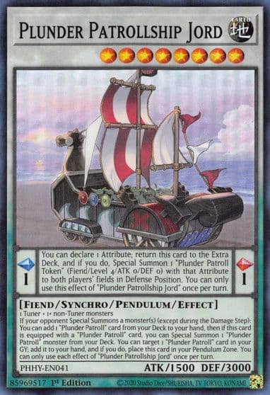 Plunder Patrollship Jord Photon Hypernova Yu-Gi-Oh! card