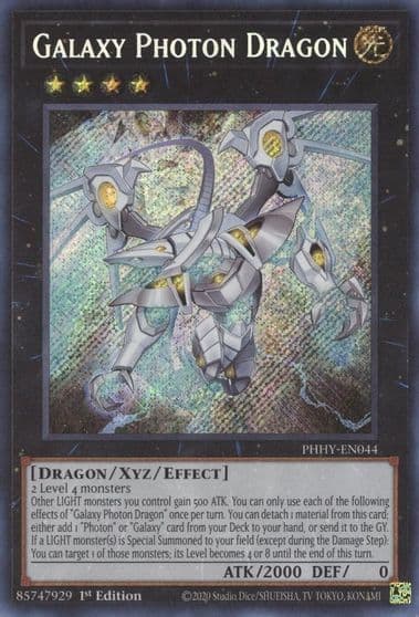 Galaxy Photon Dragon Photon Hypernova Yu-Gi-Oh! card
