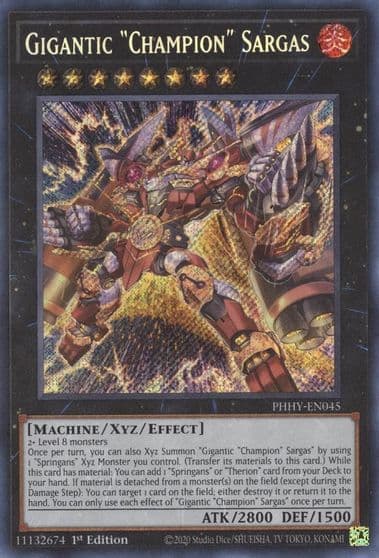 Gigantic Champion Sargas Photon Hypernova Yu-Gi-Oh! card