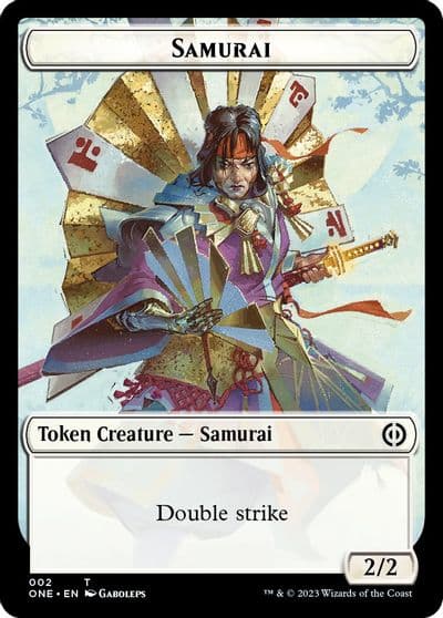 Samurai Token Phyrexia: All Will Be One Magic card