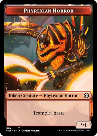 Phyrexian Horror Token 004 Phyrexia: All Will Be One Magic card