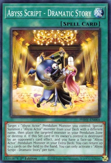 Abyss Script Dramatic Story Photon Hypernova Yu-Gi-Oh! card