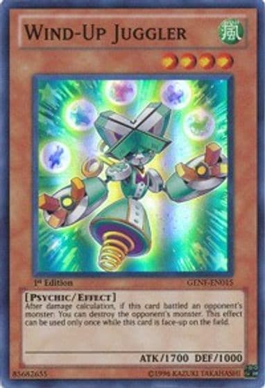 Wind Up Juggler Generation Force Yu-Gi-Oh! card