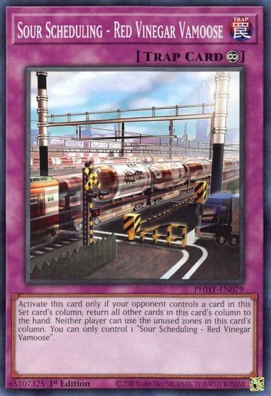 Sour Scheduling Red Vinegar Vamoose Photon Hypernova Yu-Gi-Oh! card
