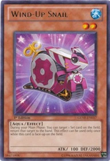 Wind Up Snail Generation Force Yu-Gi-Oh! card