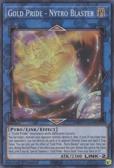 Gold Pride Nytro Blaster Photon Hypernova Yu-Gi-Oh! card