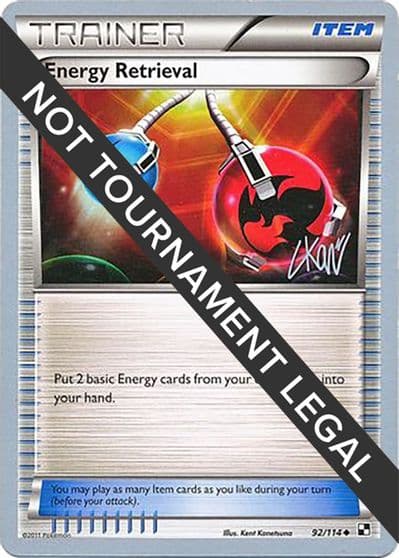 Energy Retrieval - 2011 (Christopher Kan) World Championship Decks Pokemon card