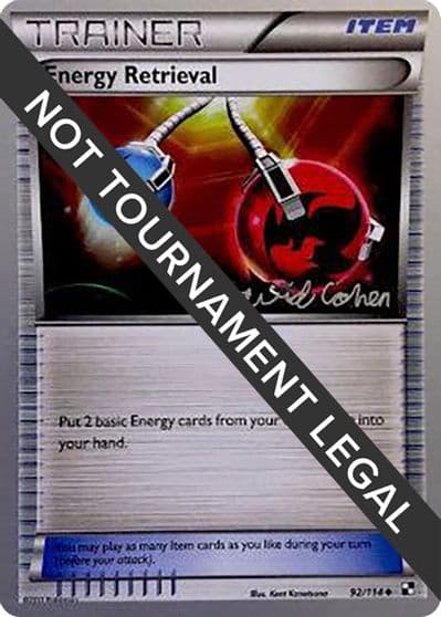 Energy Retrieval - 2011 (David Cohen) World Championship Decks Pokemon card