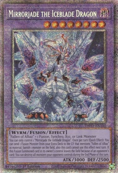 Mirrorjade the Iceblade Dragon Starlight Rare Photon Hypernova Yu-Gi-Oh! card