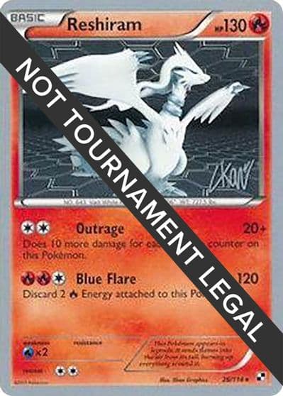 Reshiram - 2011 (Christopher Kan) World Championship Decks Pokemon card