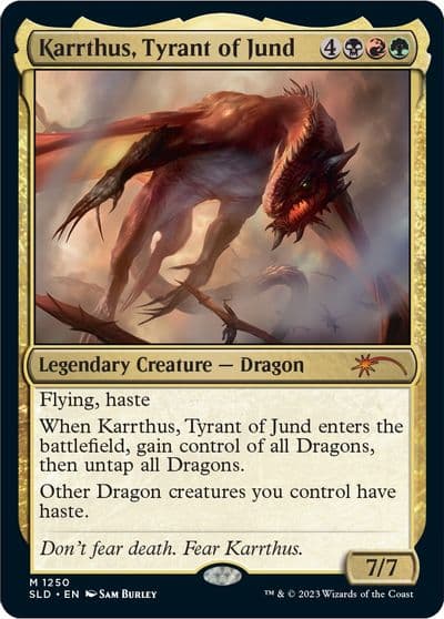 Karrthus Tyrant of Jund Secret Lair Drop Series Magic card