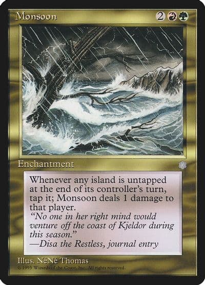 Monsoon Ice Age Magic card