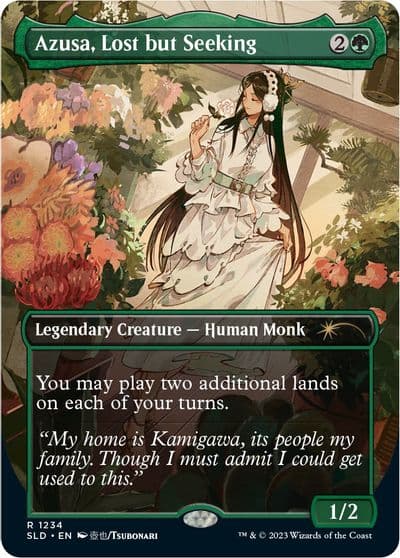 Azusa Lost but Seeking Secret Lair Drop Series Magic card