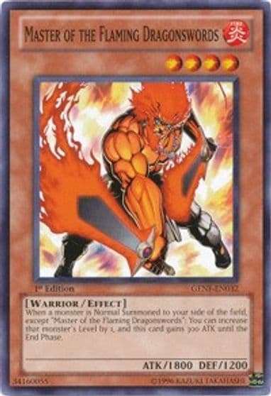 Master of the Flaming Dragonswords Generation Force Yu-Gi-Oh! card