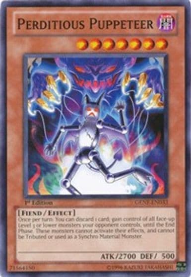 Perditious Puppeteer Generation Force Yu-Gi-Oh! card