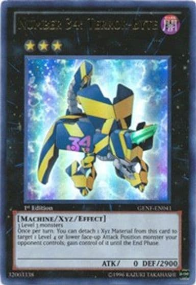 Number 34 Terror Byte Generation Force Yu-Gi-Oh! card