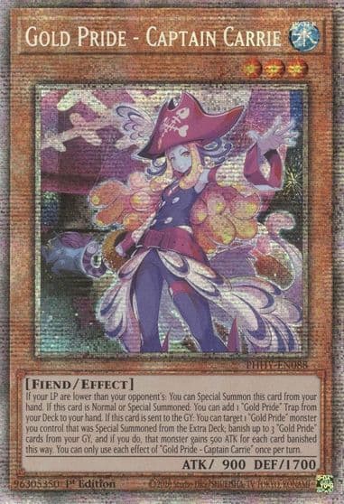 Gold Pride Captain Carrie Starlight Rare Photon Hypernova Yu-Gi-Oh! card