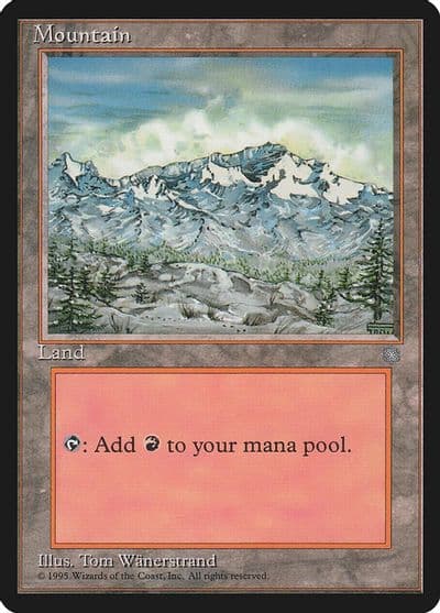Mountain 340 Ice Age Magic card