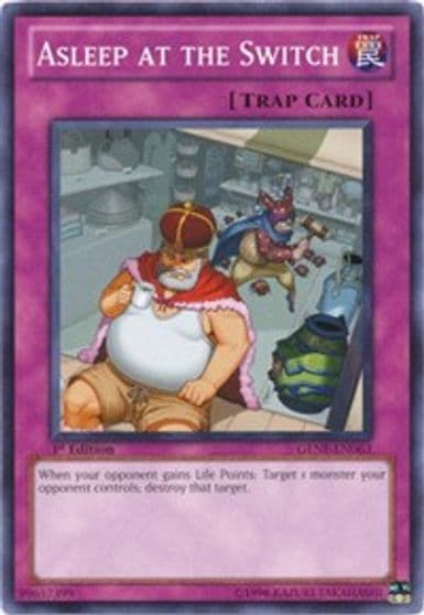 Asleep at the Switch Generation Force Yu-Gi-Oh! card